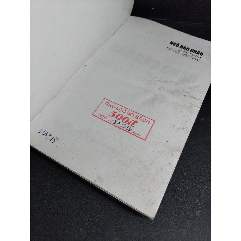 Rạng danh trí tuệ Việt Nam mới 70% ố ẩm mốc nhẹ rớt trang cuối 2010 HCM1001 Ngô Bảo Châu KINH TẾ - TÀI CHÍNH - CHỨNG KHOÁN 917873