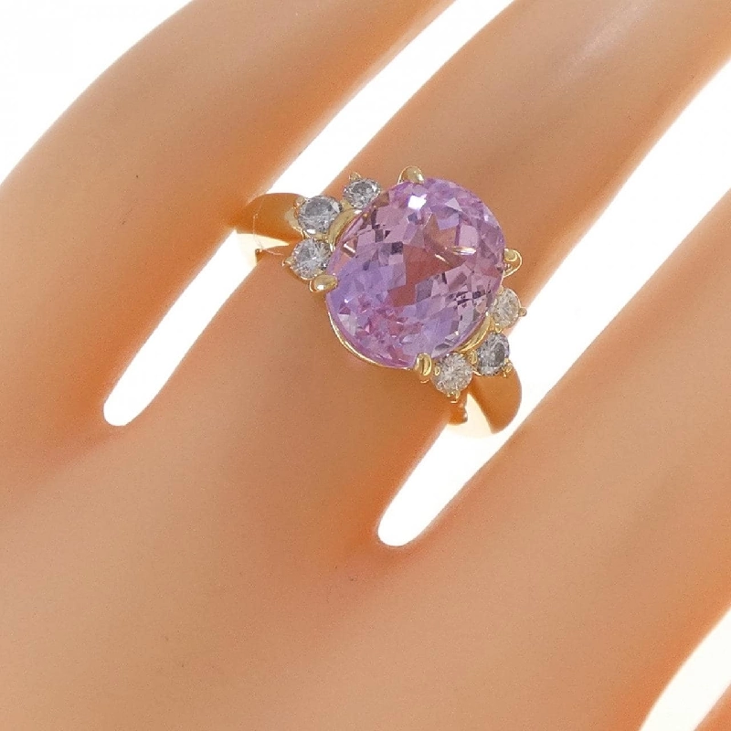 Nhẫn Kunzite K18YG 5.20CT - Hàng hiệu Chính hãng 853512