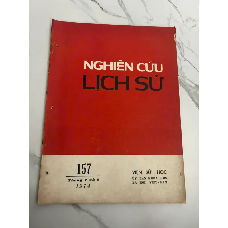 Tạp chí Nghiên cứu Lịch sử - Số 157 - Tháng 7-8/1974 703342