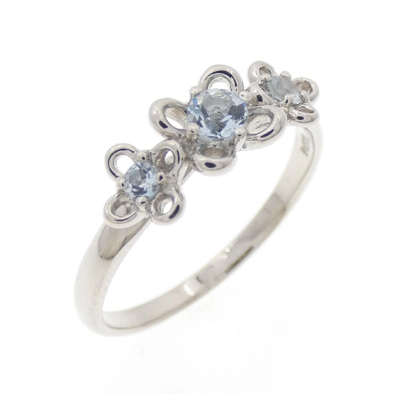 Nhẫn Aquamarine Hoa PT900 - Hàng hiệu Chính hãng 852988