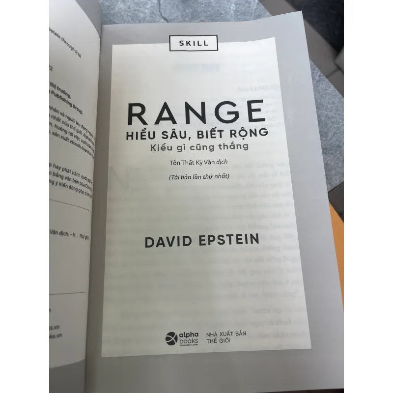 RANGE HIỂU SÂU BIẾT RỘNG - DAVID EPSTEIN  1006253