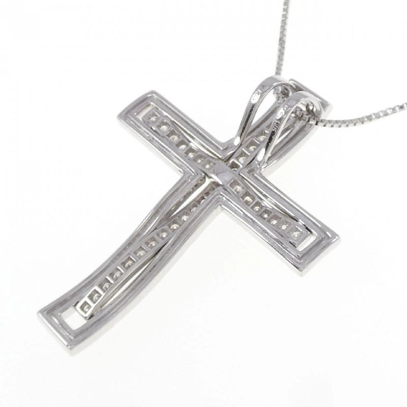 K18WG Dây chuyền kim cương chéo 2.125CT - Hàng hiệu Chính hãng 859393