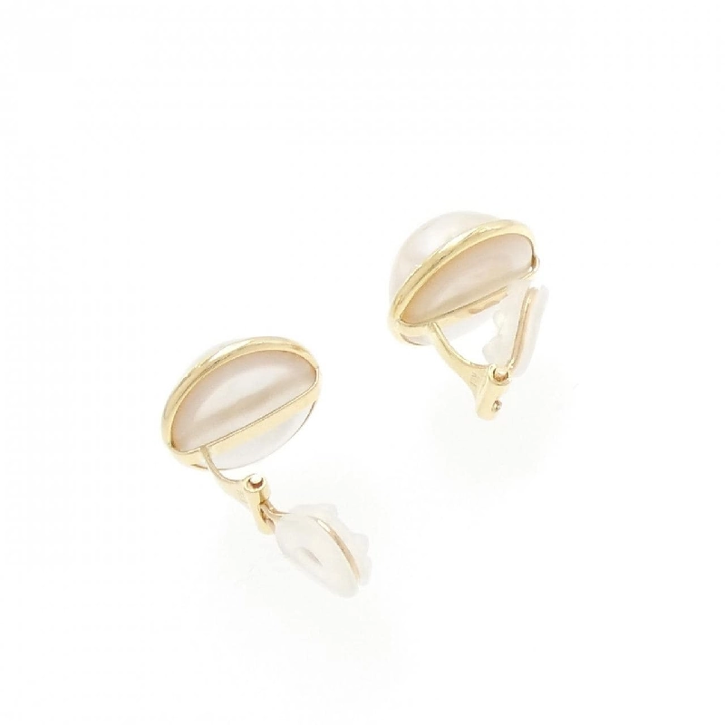 K18YG Mabe Pearl Earrings - Hàng hiệu Authentic 873477