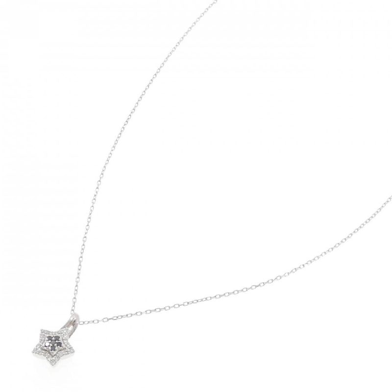 K18WG Sao Kim Cương Dây Chuyền 0.05CT - Hàng hiệu Chính hãng 858651