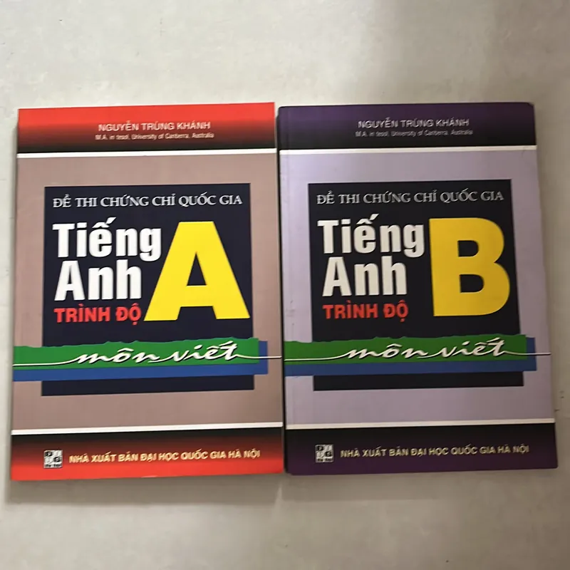 Đề thi chứng chỉ quốc gia Tiếng Anh trình độ A B môn viết (2 cuốn) 559035