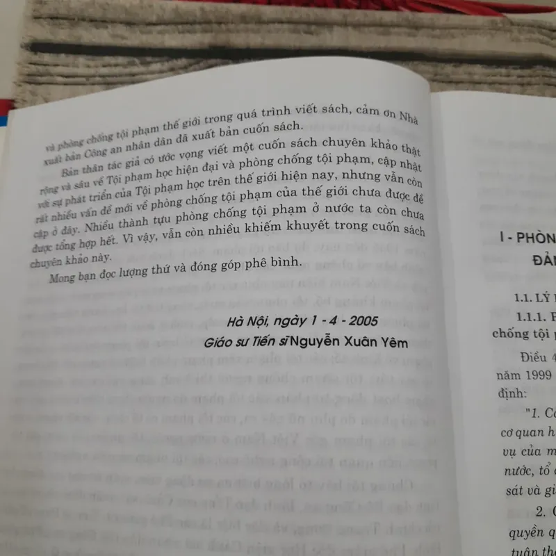 Nghiệp vụ Phòng Chống các loại Tội phạm ở Việt Nam. Giáo sư Trung Tướng Ng. Xuân Yêm 2005 734316