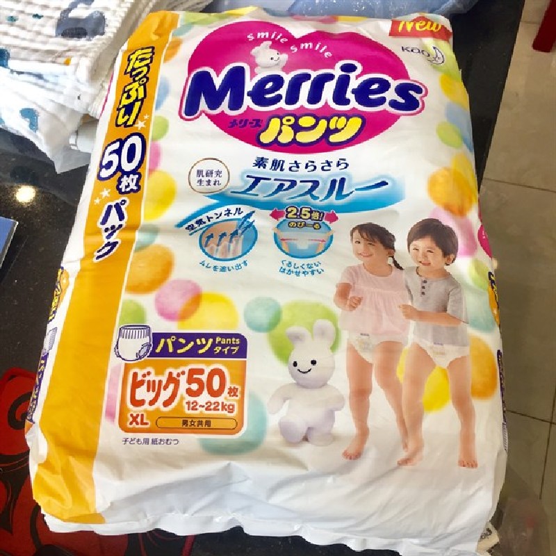 Bỉm Merries XL Jumbo50 8346
