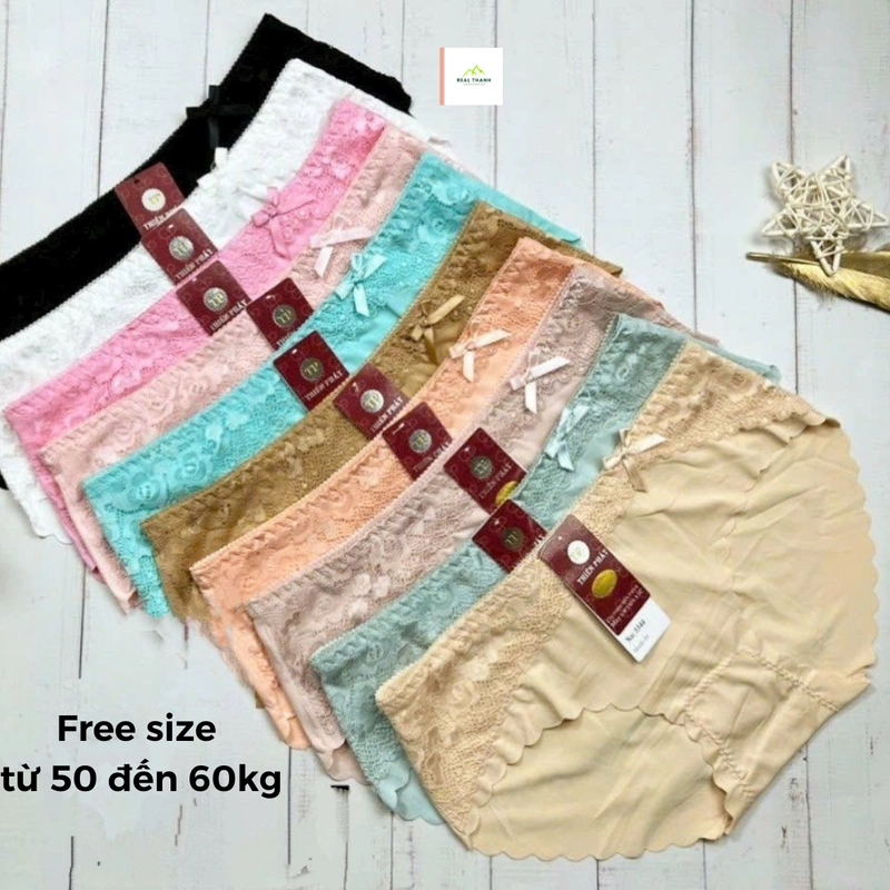 Quần lót su viền ren free size 50-60kg, hàng sản xuất tại Việt Nam 445450