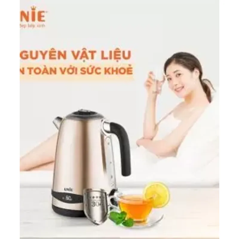 🔥 Ấm siêu tốc UNIE UEK1762C – Dung tích 1.7L, công suất 2200W, đun sôi cực nhanh! 716116