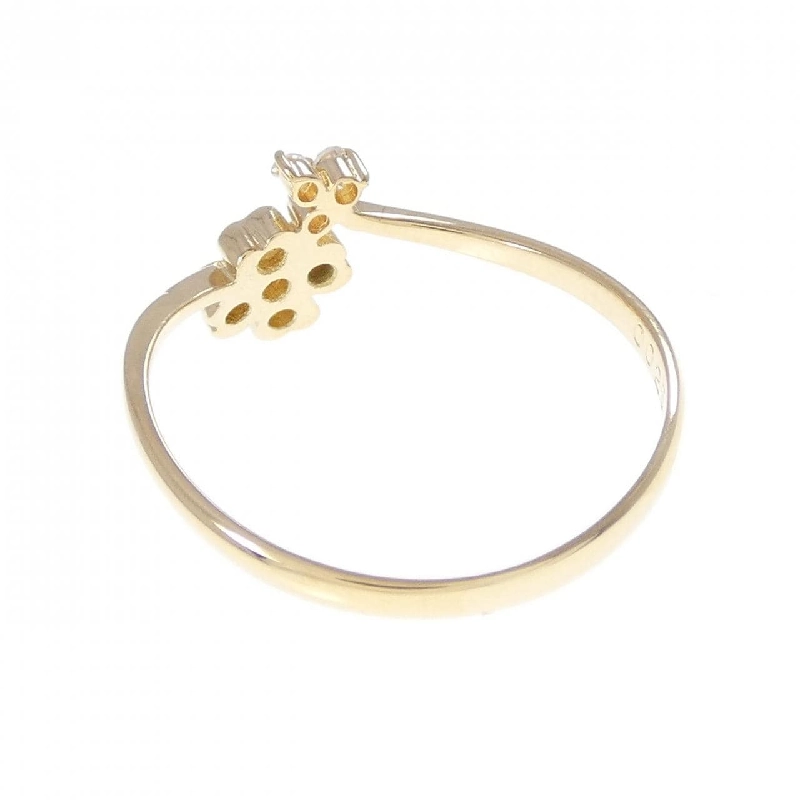 Nhẫn kim cương K18YG hình cỏ ba lá 0.025CT - Hàng hiệu chính hãng 849686