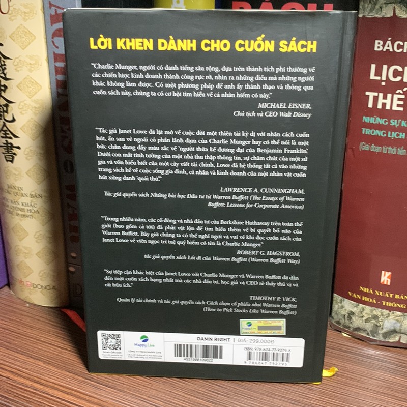 Damn Right! - Vén Màn Bí Ẩn Về Tỷ Phú Charlie Munger Cánh Tay Phải Của Warren Buffett 186405