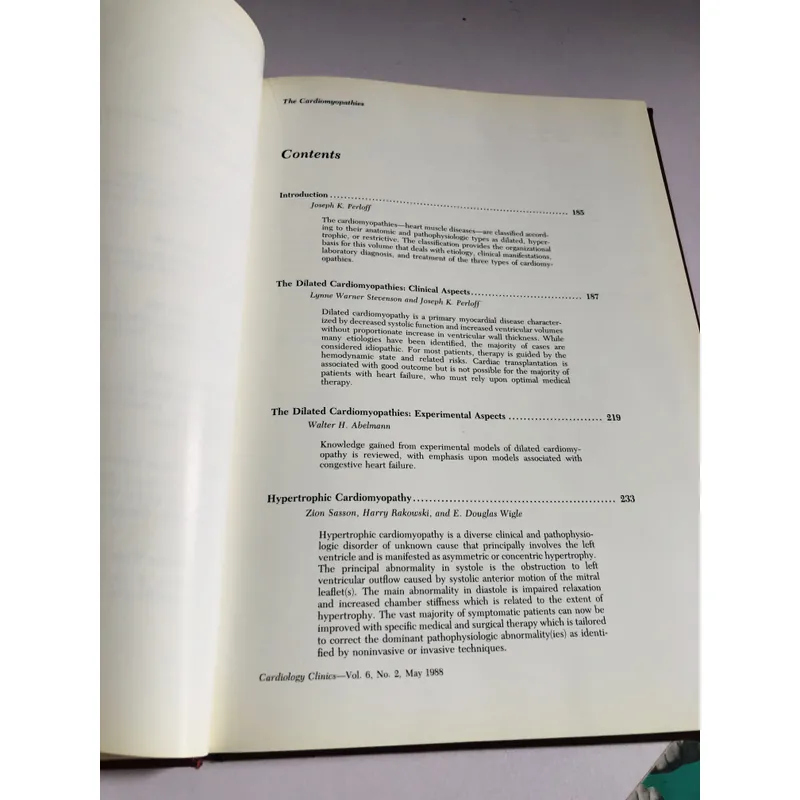 CARDIOLOGY CLINICS – The Cardiomyopathies - BÌA CỨNG, KHỔ TO 697880