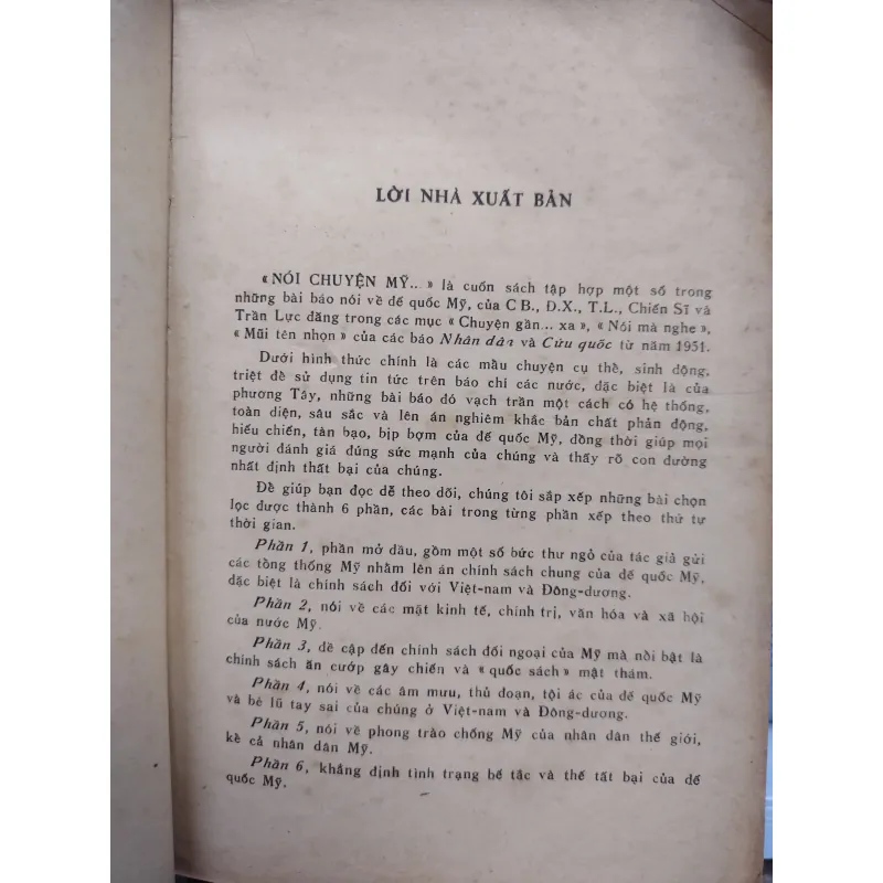 Sách: Nói chuyện Mỹ... - TG: CB-ĐX-TL Chiến Sĩ Trần Lực (A2) 746092