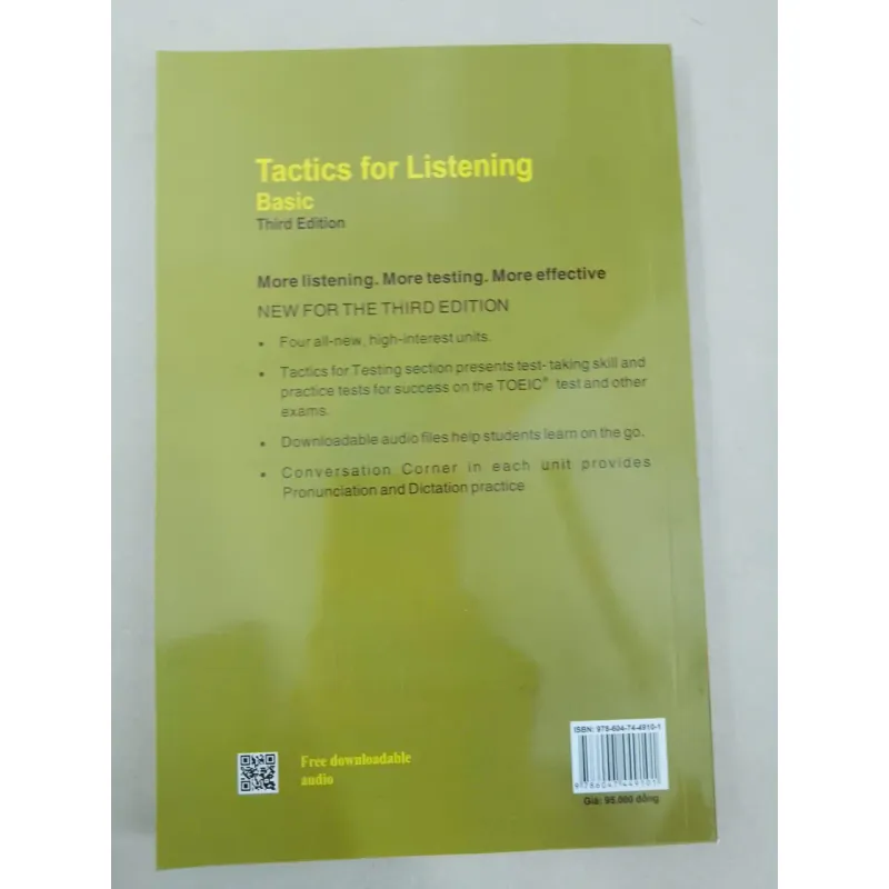 Luyện kỹ năng Nghe Tiếng Anh (Tactics for Listening - Basic [Third Edition]) 674291