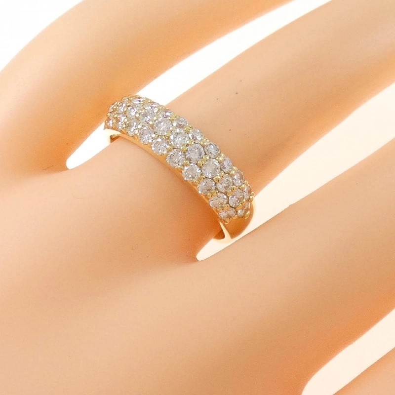 Nhẫn kim cương Pavé K18YG 1.00CT 673097