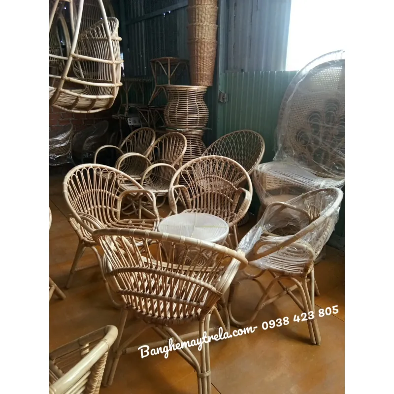 Ghế mây tự nhiên đuôi công nhỏ đọc sách 593257