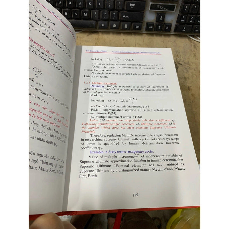 Hằng số luân hồi thái cực hoa giáp. Sách song ngữ. 999 459615