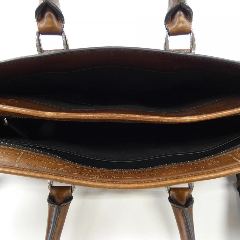 Berluti Anjou Small Scritt Leather Brief BAG - Hàng hiệu Authentic 900205