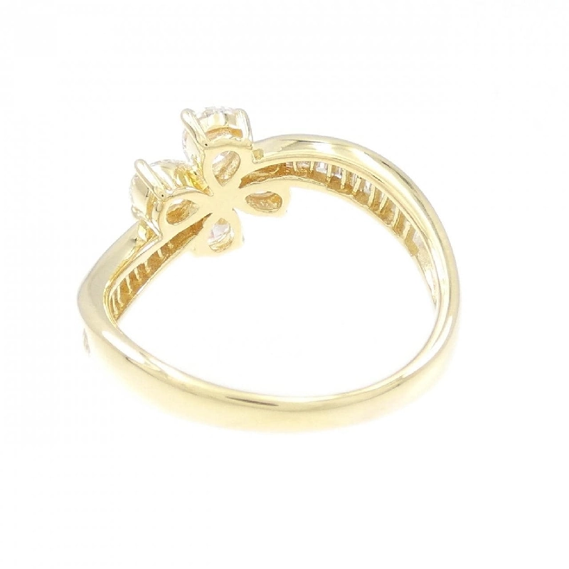 Nhẫn kim cương hoa K18YG 0.94CT 673611