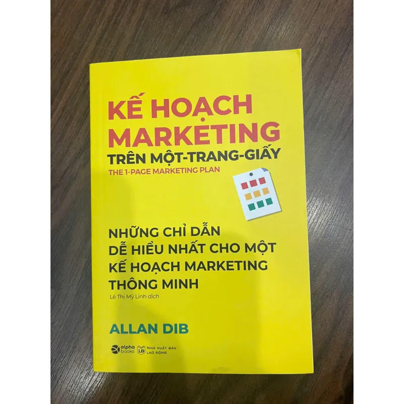 KẾ HOẠCH MARKETING TRÊN MỘT TRANG GIẤY - mới 95% 717985