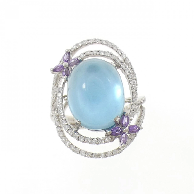 Nhẫn đá màu K18WG - Hàng hiệu Authentic 850857