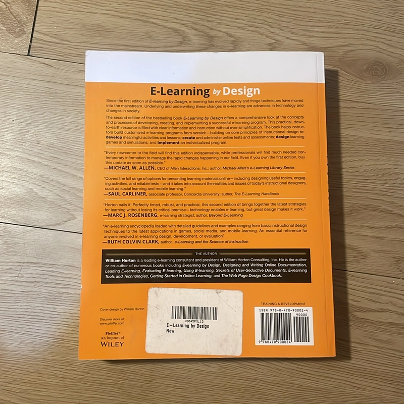 Elearning by Design - William Horton - Sách ngoại văn tiếng Anh  498098