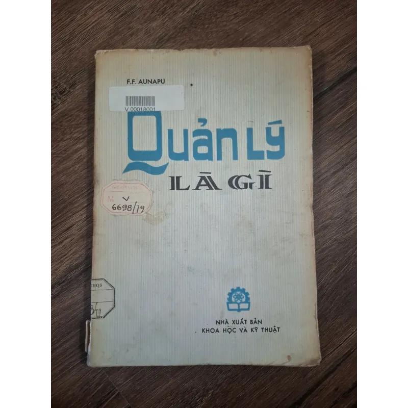 Quản Lý Là Gì - F.F. AUNAPU - Khoa học và Kỹ thuật 727620