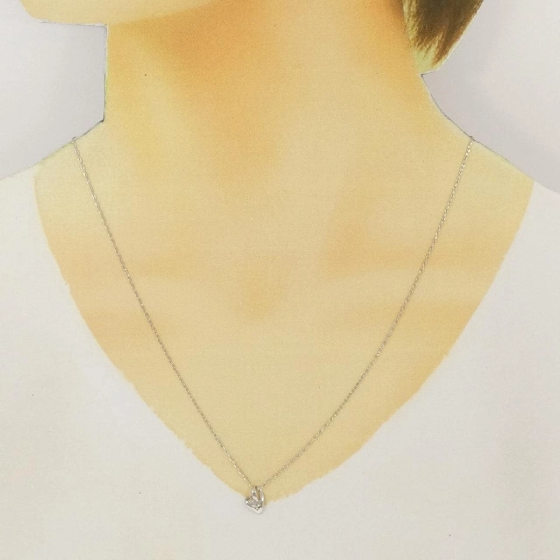 Dây chuyền kim cương hình trái tim PT900/PT850 0.10CT - Hàng hiệu Chính hãng 862301