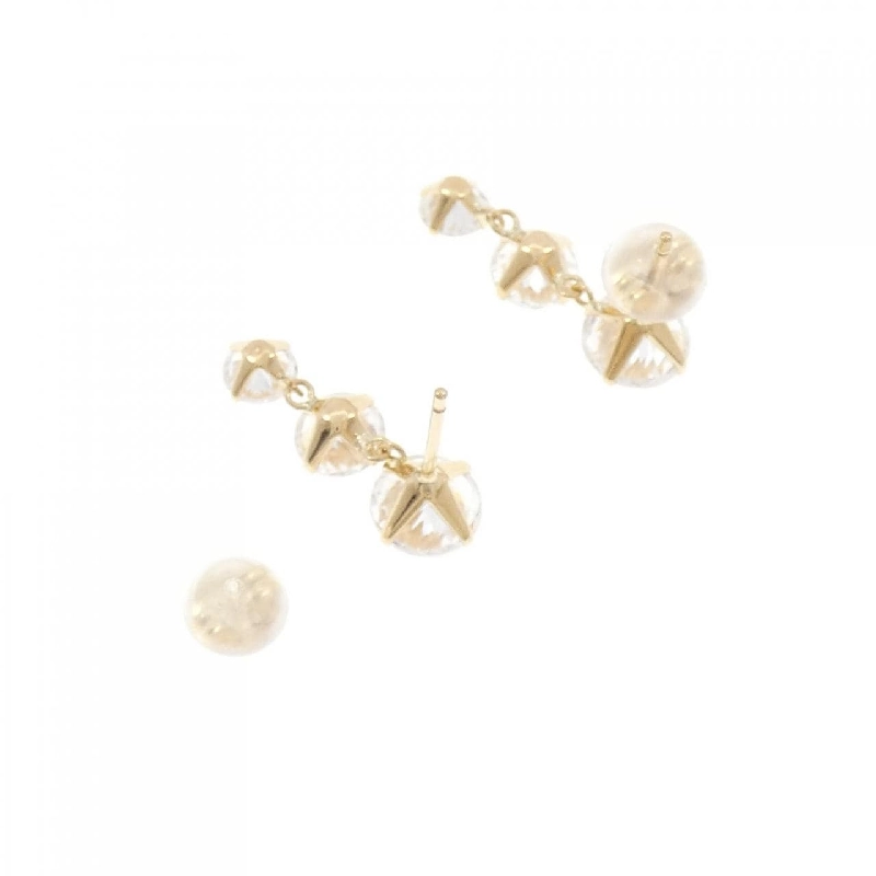 K18YG Bông tai Cubic - Hàng hiệu Chính hãng 874154