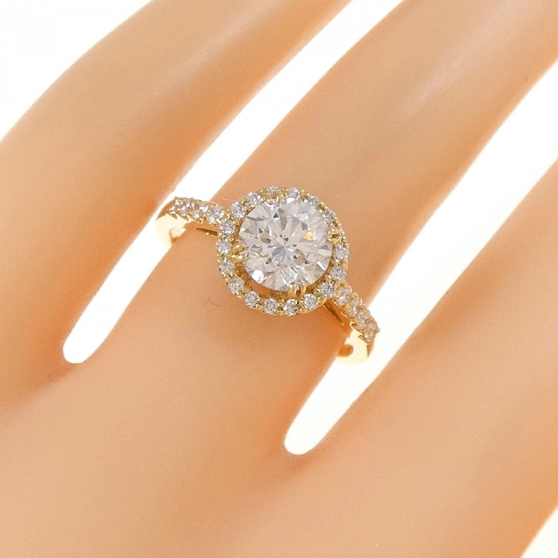 Nhẫn kim cương K18YG 1.025CT E SI2 EXT - Hàng hiệu Authentic 879454