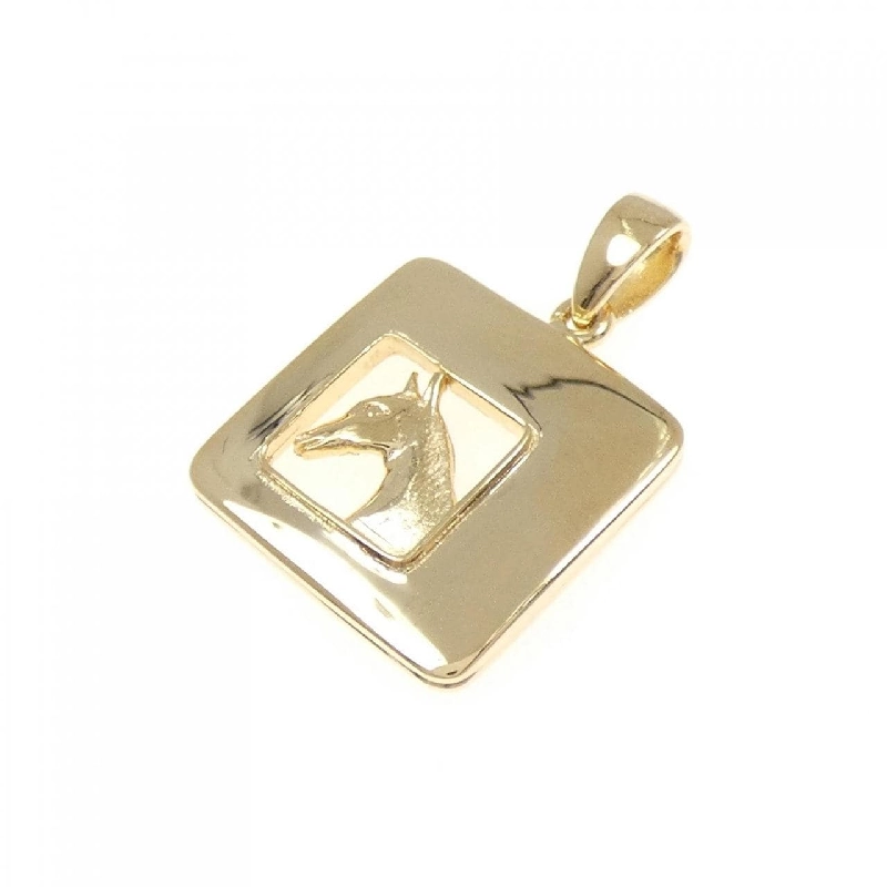 K18YG Mặt dây chuyền hình ống - Hàng hiệu Chính hãng 871743