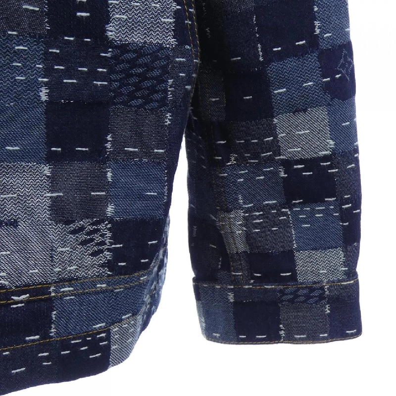 Áo khoác denim Louis Vuitton LOUIS VUITTON Damier Denim Workwear Blouson HTA80WWIO - Hàng hiệu Authentic 894047