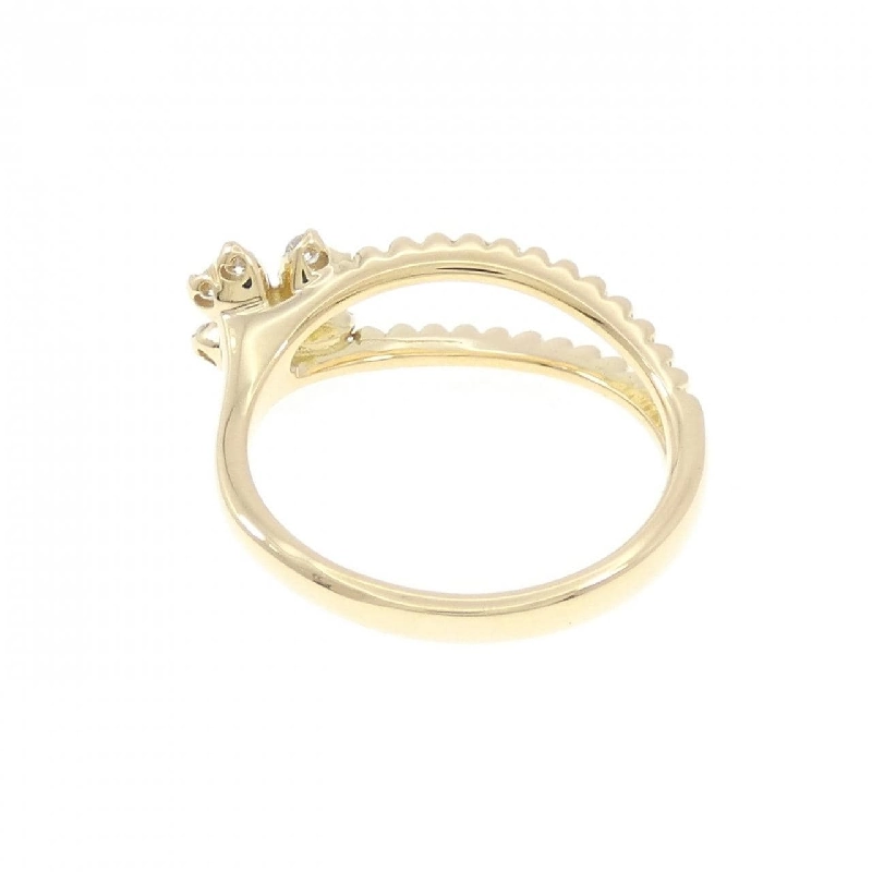 Nhẫn kim cương hoa K18YG 0.16CT 667991