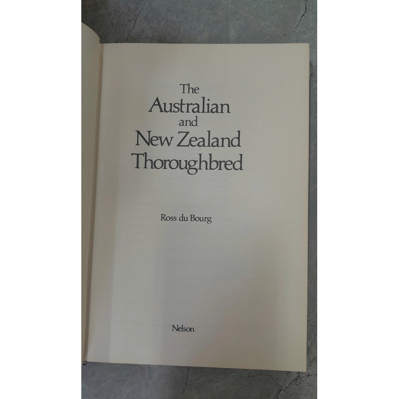 THE AUSTRALIAN AND NEW ZEALAND THOROUGHBRED 385892