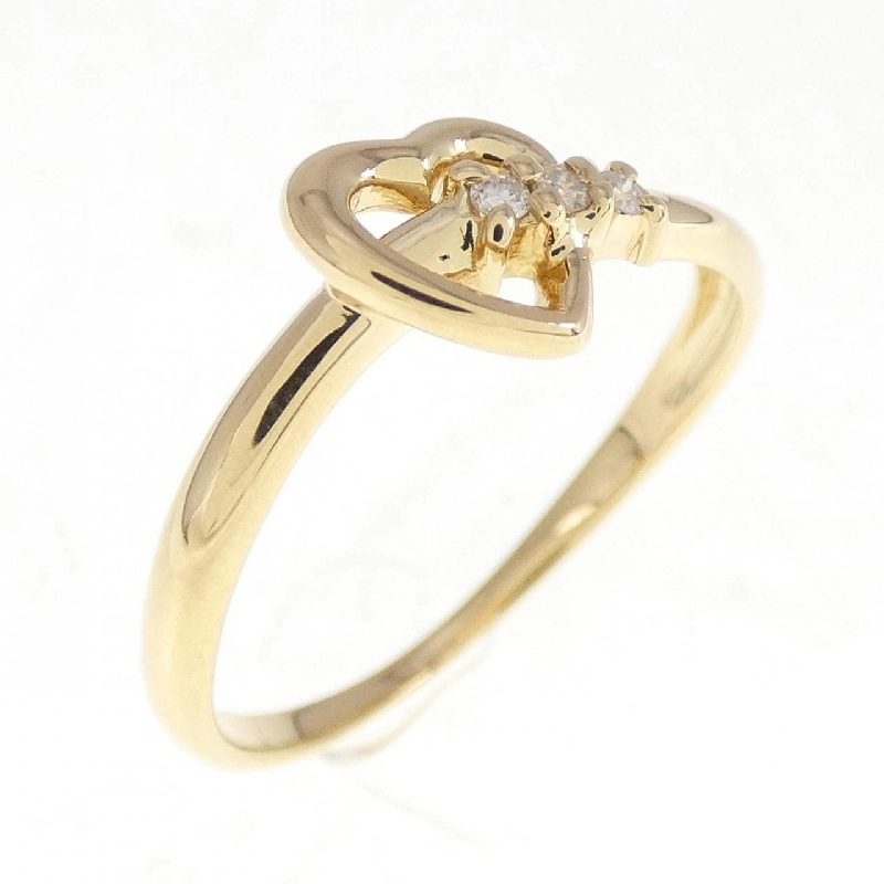 Nhẫn kim cương hình trái tim K18YG 673454