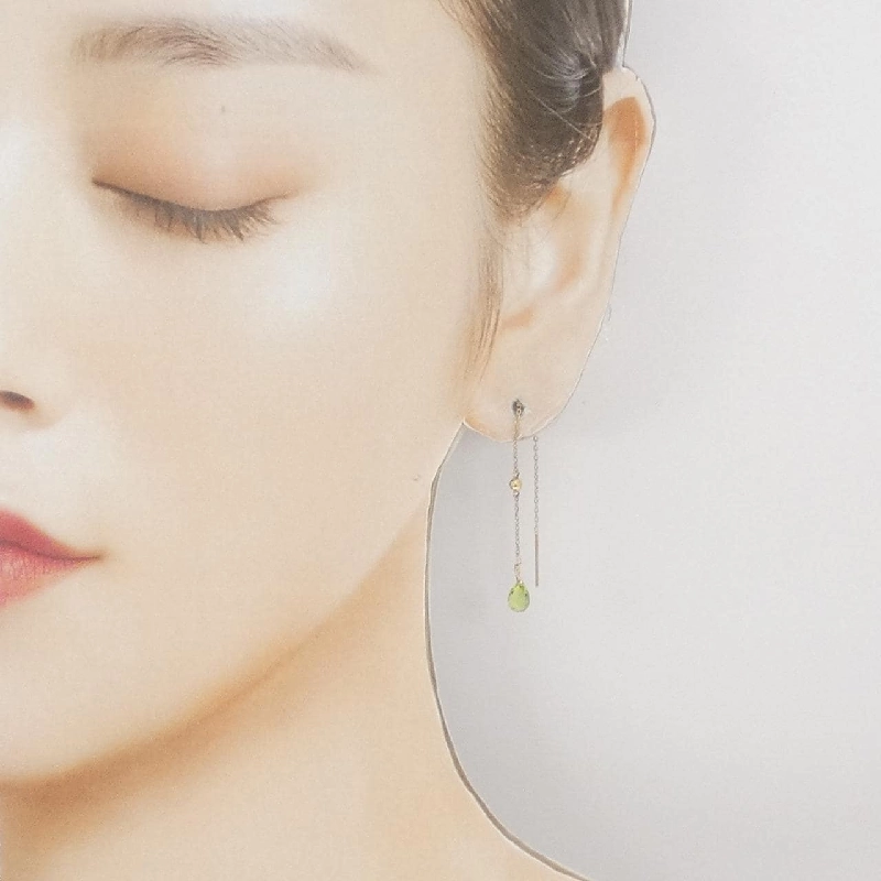 K10YG Peridot Bông tai - Hàng hiệu Chính hãng 867001