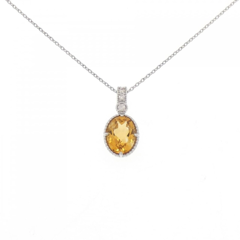 Dây chuyền Citrine PT900/PT850 1.19CT - Hàng hiệu Chính hãng 856395