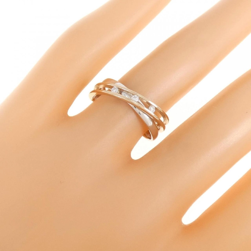 Nhẫn kim cương K18WG/K18PG 0.06CT 673441