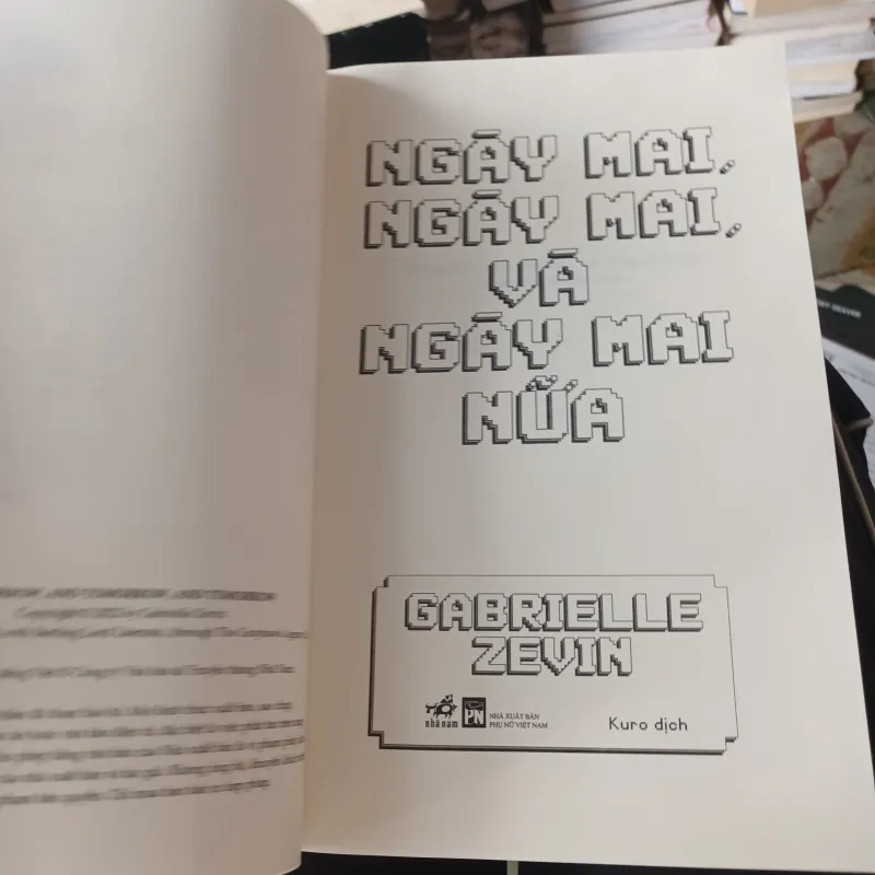 Ngày mai, ngày mai và ngày mai nữa - Gabrielle Zevin 977715