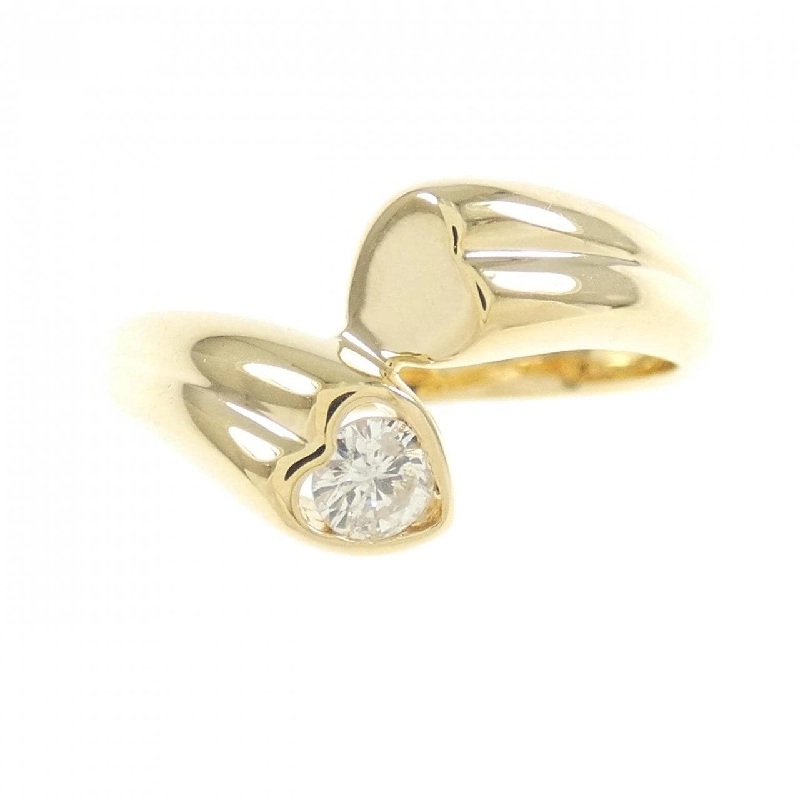 Nhẫn kim cương hình trái tim K18YG 0.13CT 672118