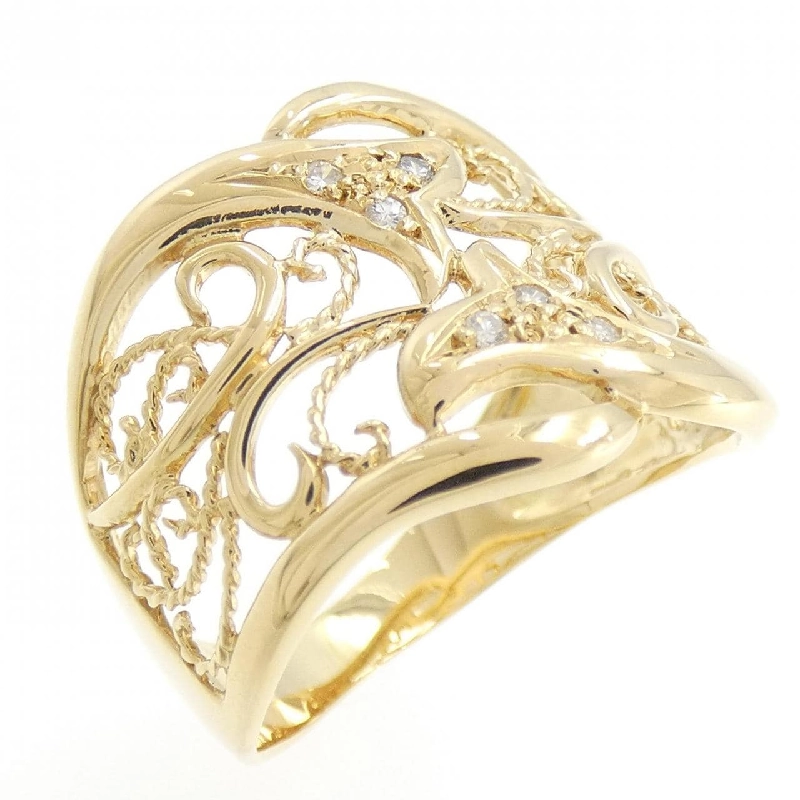 Nhẫn kim cương K18YG 0.03CT 670069