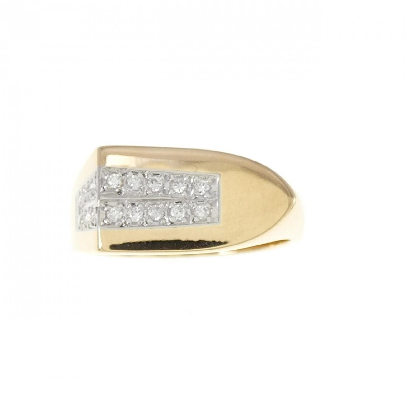 Nhẫn kim cương K18YG/PT 0.11CT - Hàng hiệu Authentic 856109