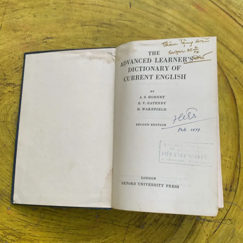 THE ADVANCED LEARNER’S DICTIONARY OF CURRENT ENGLISH SECOND EDITION  748156