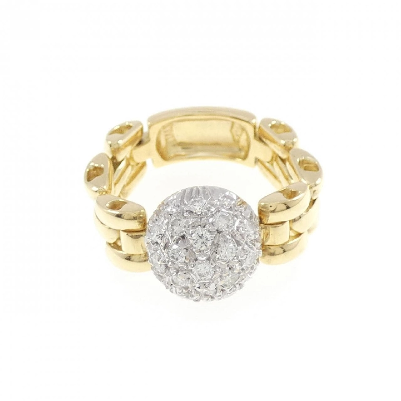 Nhẫn kim cương Pavé 750YG/750WG 0.50CT 667464