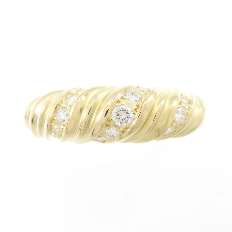 Nhẫn kim cương 750YG 0.25CT 672866