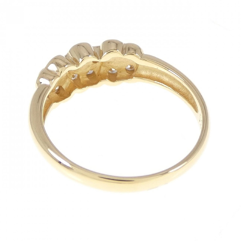 Nhẫn kim cương hoa K18YG 0.20CT 671821