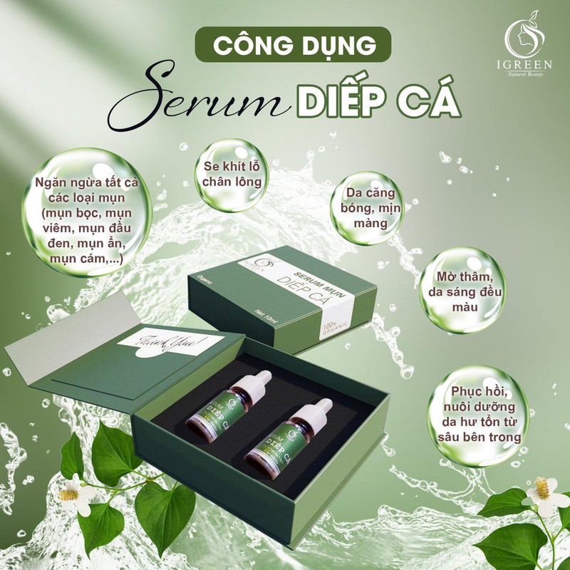 Serum diếp cá IGREEN dành cho da mụn (mẫu mới) 8231