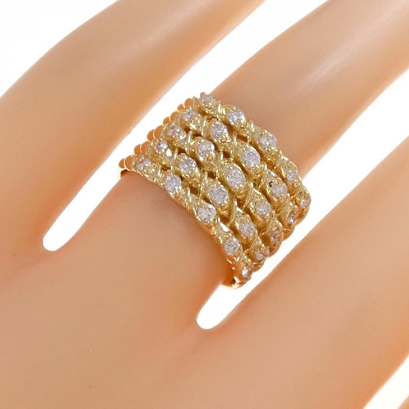 Nhẫn kim cương K18YG 0.51CT 668856