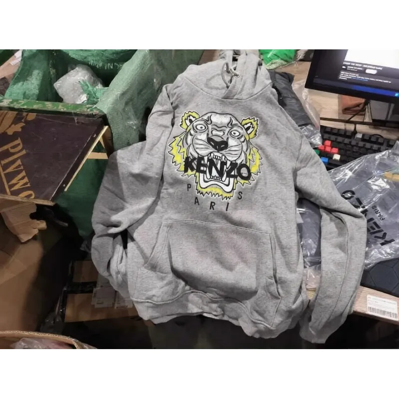 Áo hoodie Kenzo Paris thêu mặt cọp (đầu hổ) trước ngực 760775