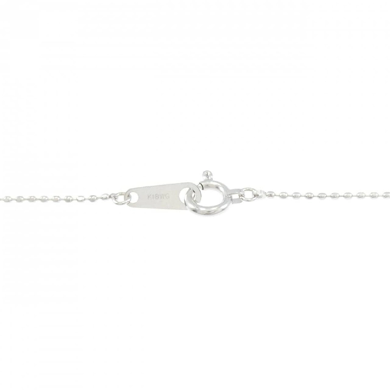 K18WG Dây chuyền kim cương chéo 0.09CT - Hàng hiệu Authentic 859503